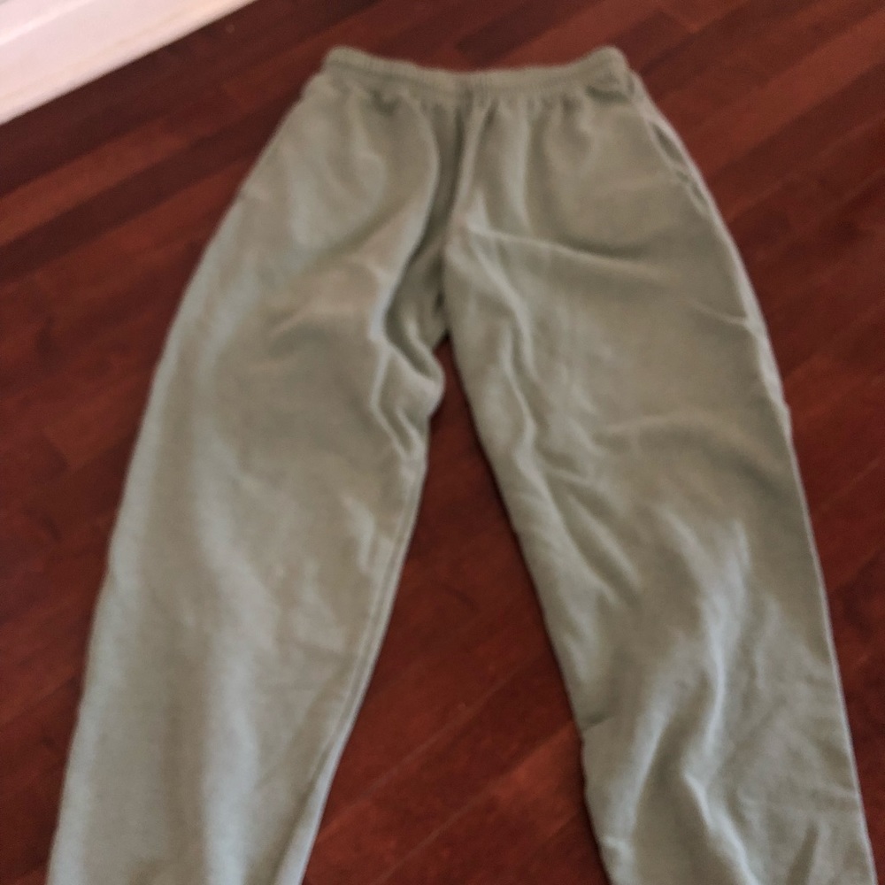 Women fruit of the loom joggers in sage green